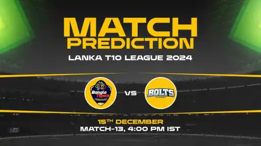 Lanka Super League T10: 13th Match, HBT vs KB, Match Prediction - Who Will Win Today?