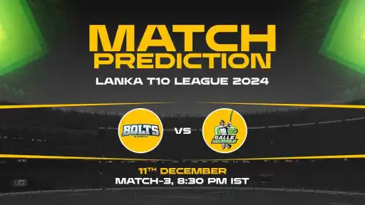 Lanka Super League T10: 3rd Match, KB vs GM, Match Prediction - Who Will Win Today?