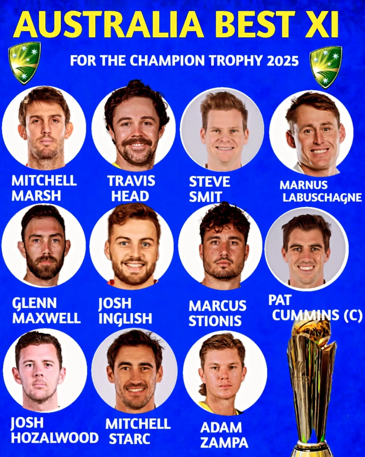 Australia strong playing 11