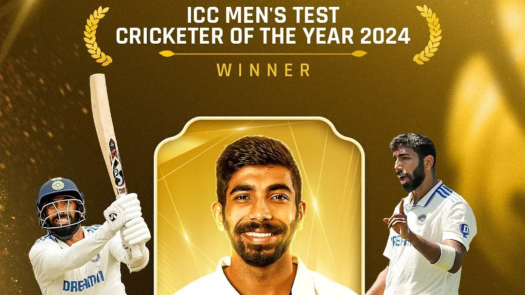 Jasprit Bumrah: ICC Men's Test Cricketer of the Year 2024