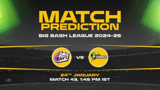Big Bash League: Challenger Match, SS vs ST, Match Prediction - Who Will Win Today?