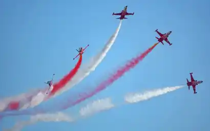 Experience the thrill as the Pakistan Air Force (PAF) showcases a breathtaking air show at the Champions Trophy 2025 opening ceremony in Karachi on February 19.