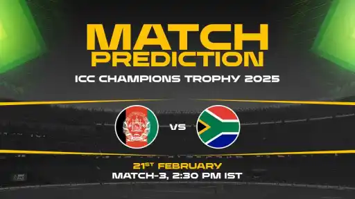AFG vs SA Today Match Prediction - Who Will Win? | Match 03, ICC Champions Trophy 2025