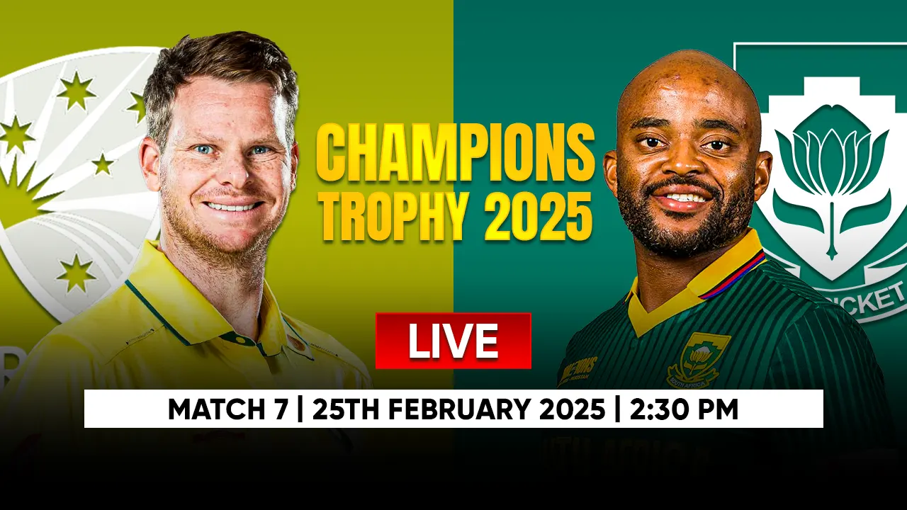 Australia vs South Africa, 7th Match, Group B: Live Score & Commentary