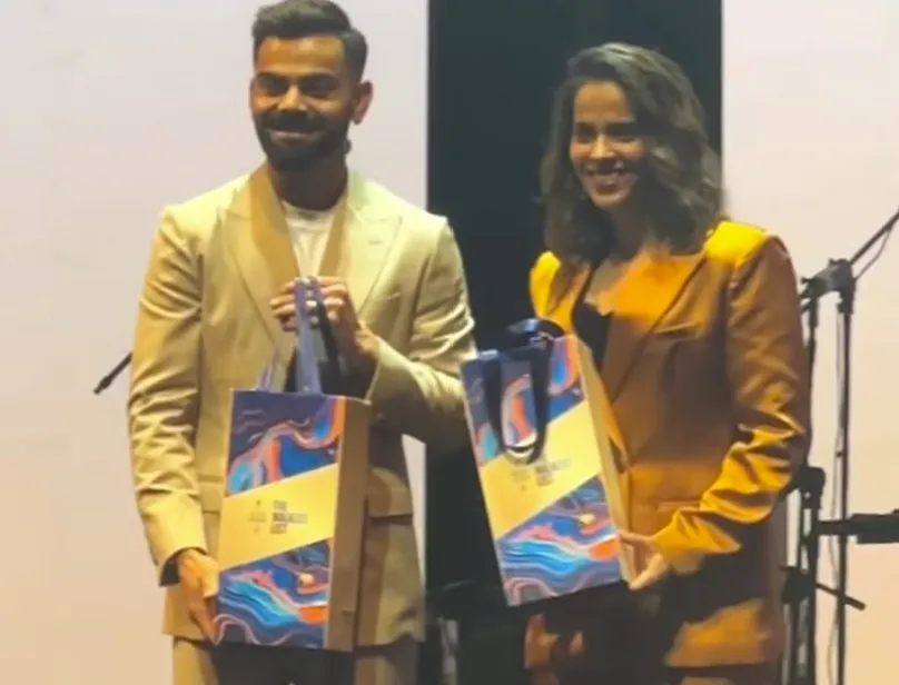 Virat Kohli and Saina Nehwal 