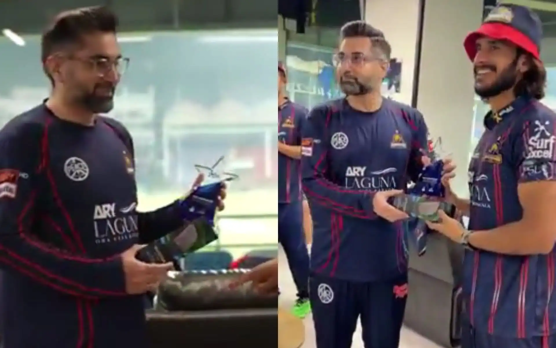 Hasan Ali gets hair trimmer