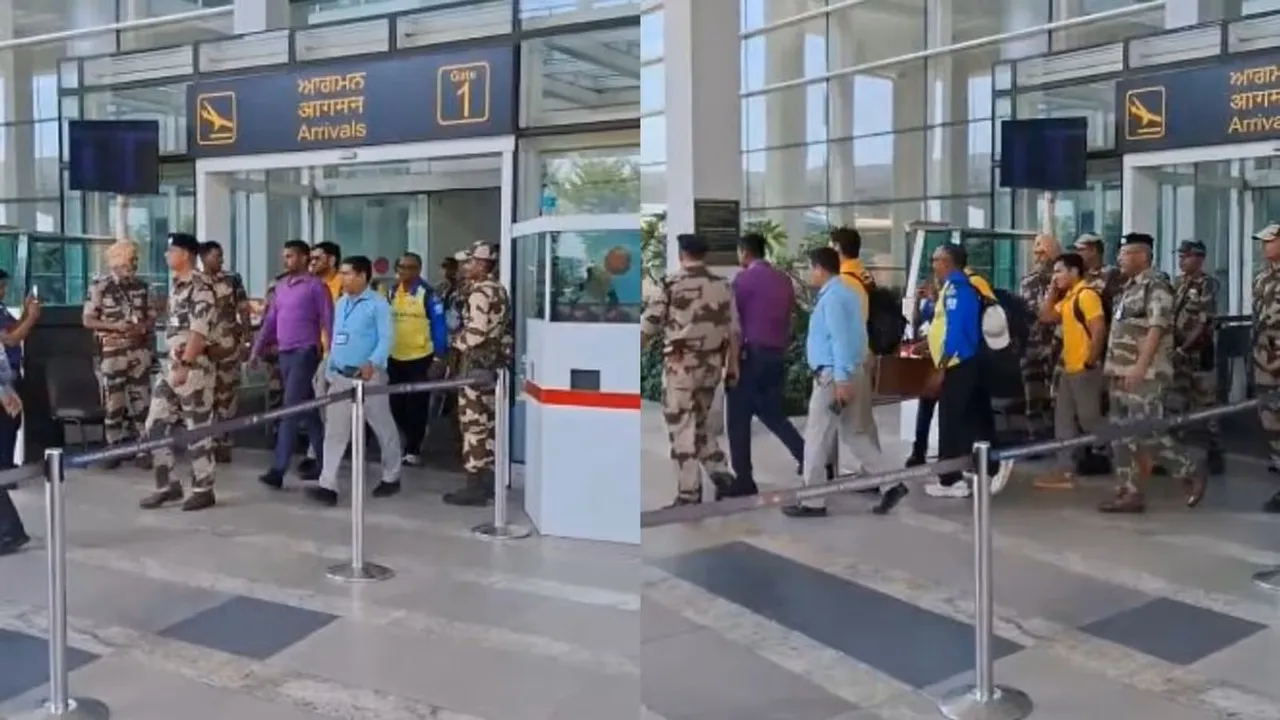Watch: MS Dhoni arrives at Chandigarh airport amid retirement rumours