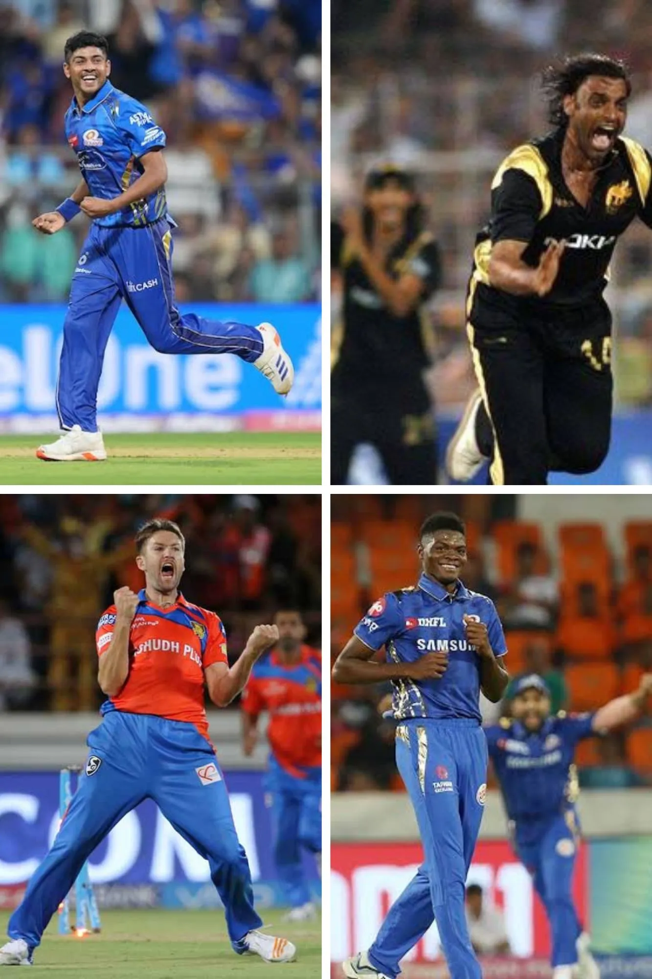 Sohaib Akhtar, Andrew Tye, Alzaari Joseph, Ashwani Kumar