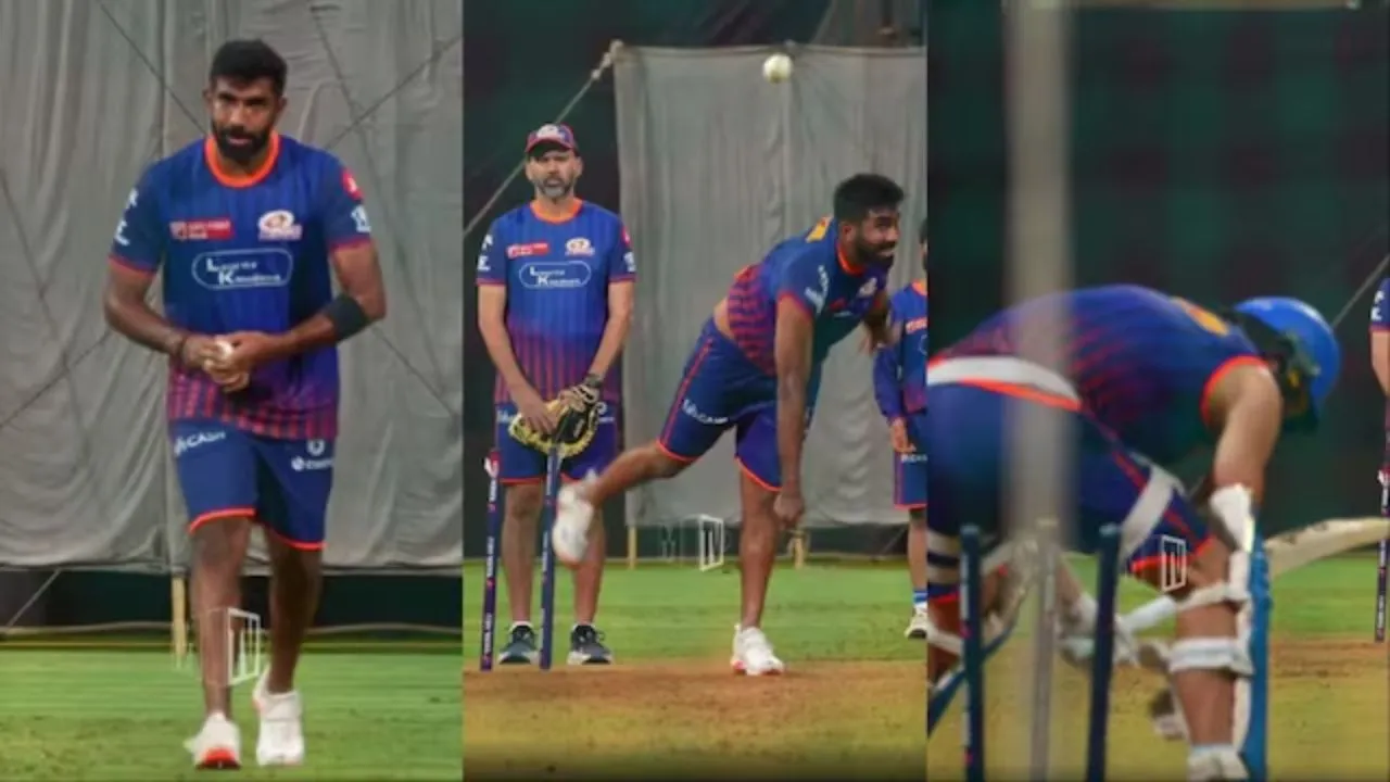 Jasprit Bumrah is back with the Mumbai Indians before their match against RCB. 