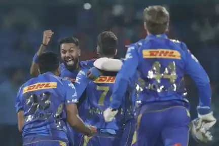 Fans erupt as MI won a nail-biter game against DC in IPL 2025