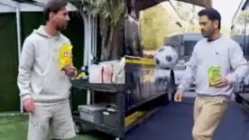  MS Dhoni and Messi 