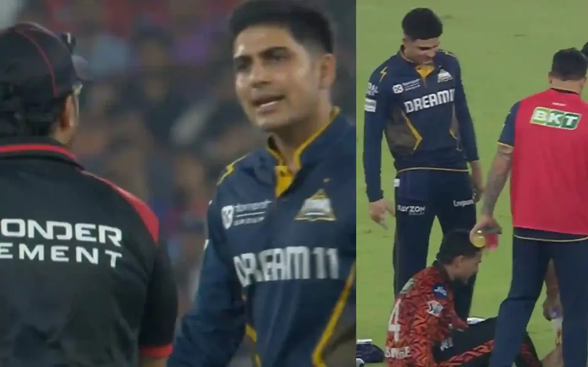 Shubman Gill 'Kicks' Abhishek Sharma after heated altercation with umpires