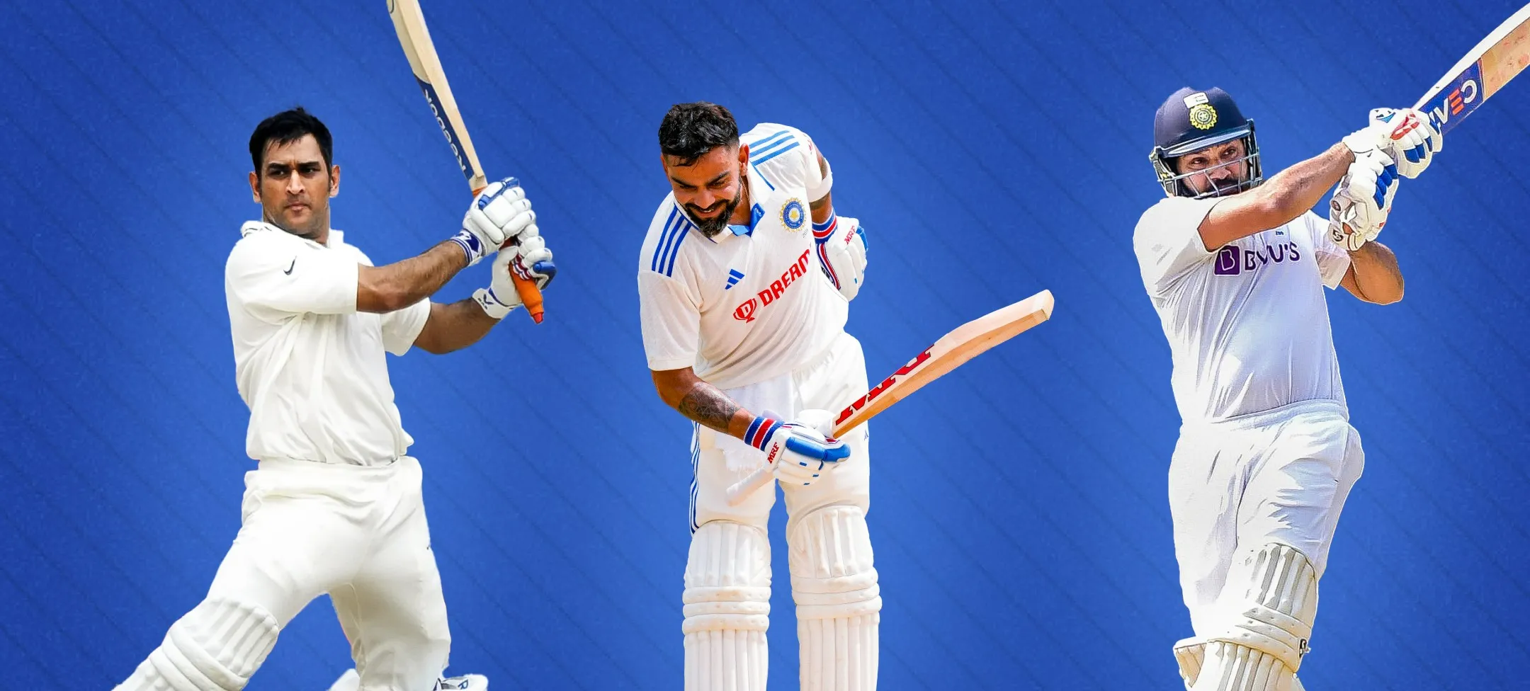 Dhoni, Kohli & Rohit