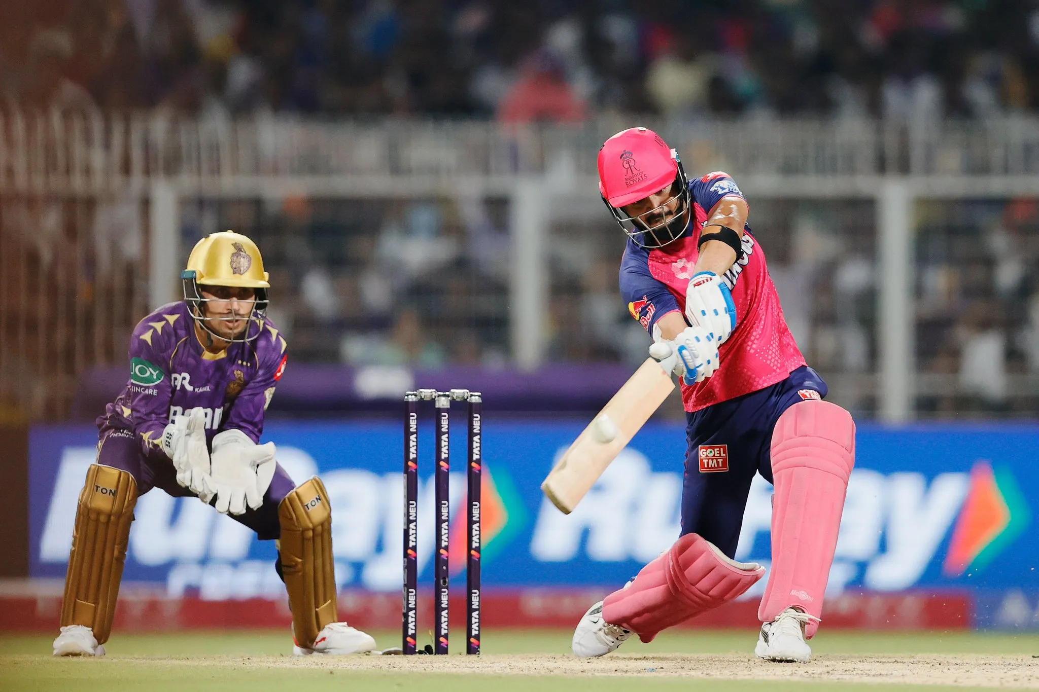 Riyan Parag hit five sixes in one over
