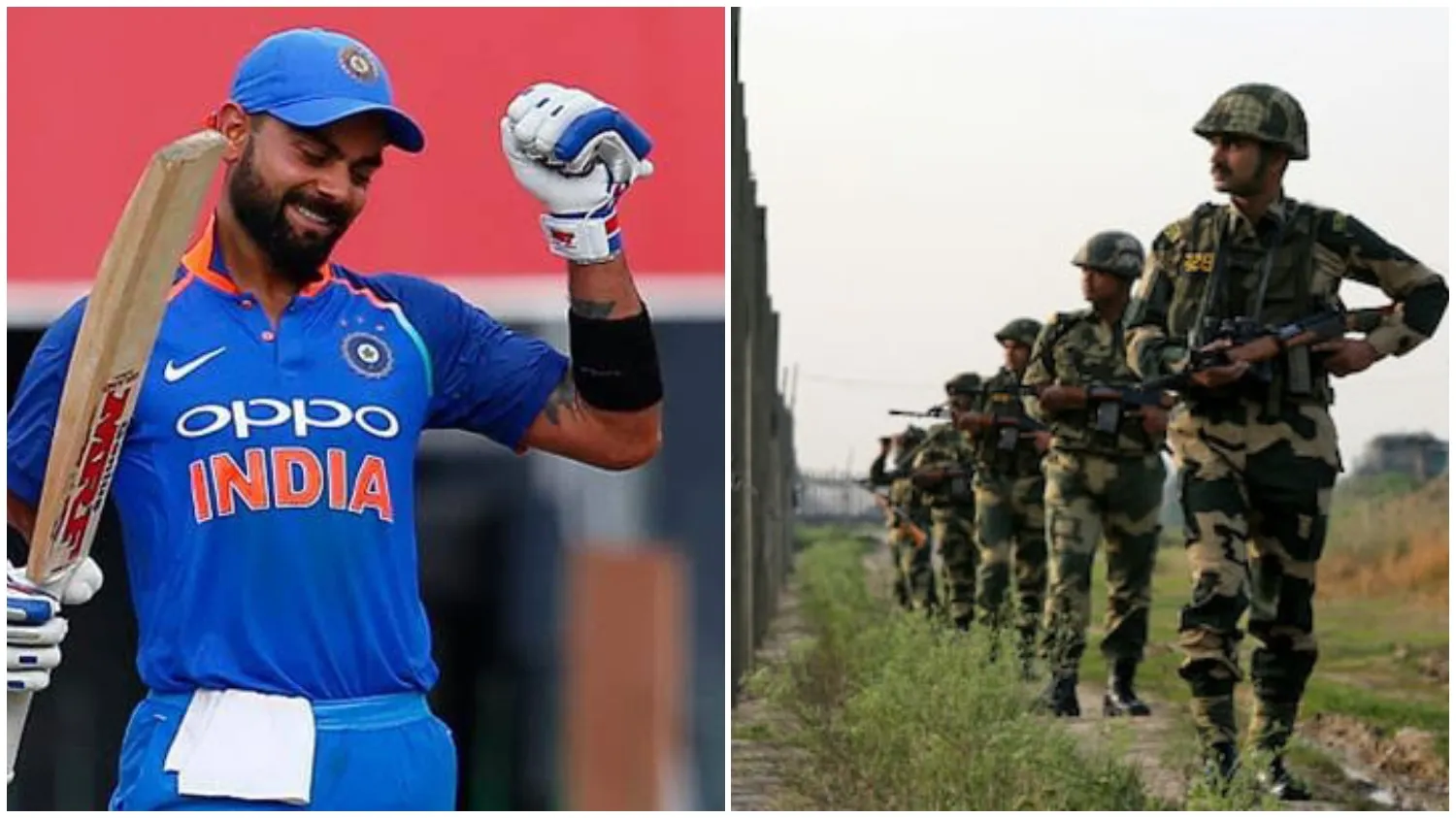 Virat Kohli thanked Indian Army