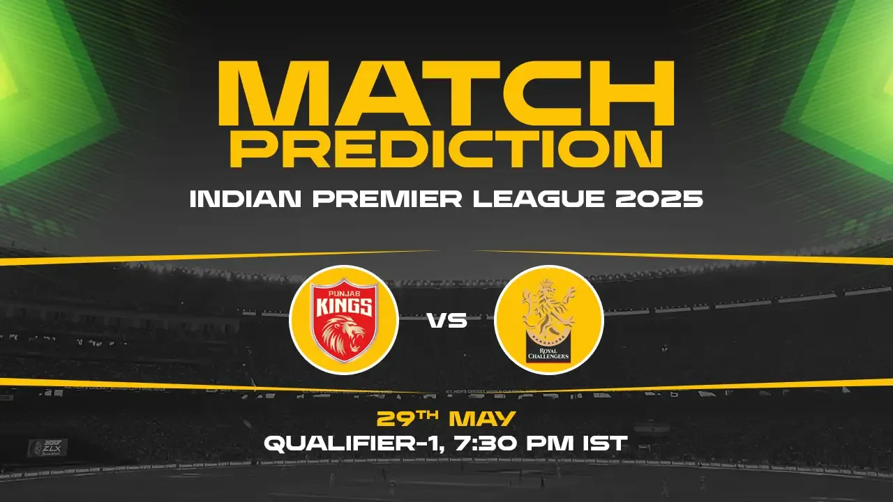 IPL 2025: PBKS vs RCB Prediction– Qualifier 1