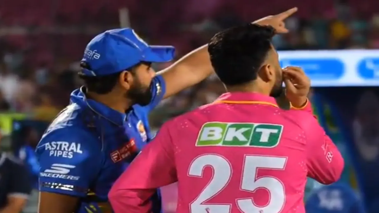 [WATCH] Rajasthan Royals bowler greet Rohit Sharma after MI vs RR IPL ...