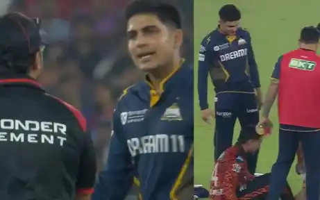 Shubman Gill 'Kicks' Abhishek Sharma after heated altercation with umpires