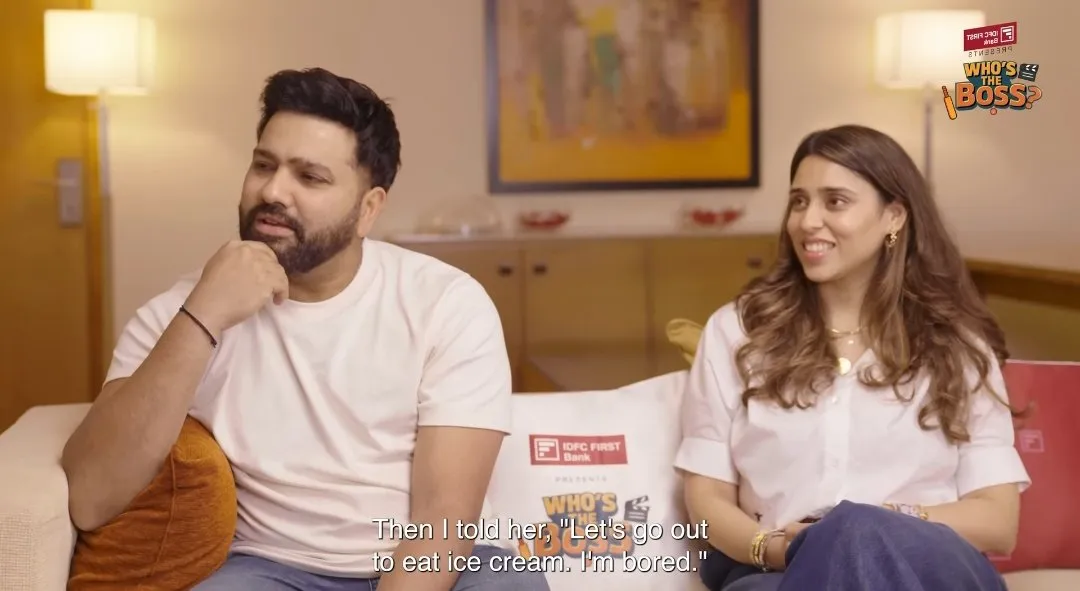 Rohit Sharma and Ritika Sajdeh 