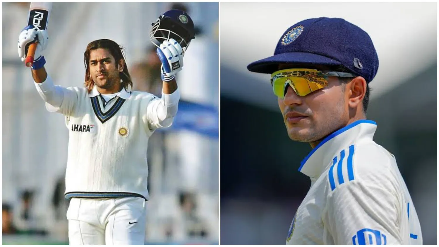 MS Dhoni and Shubman Gill 