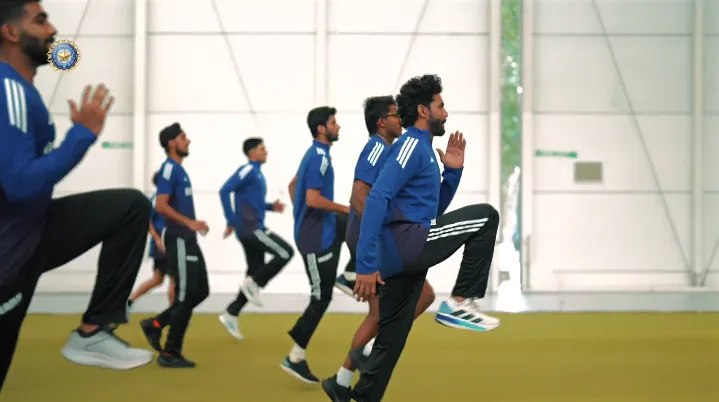 Team India training in England 