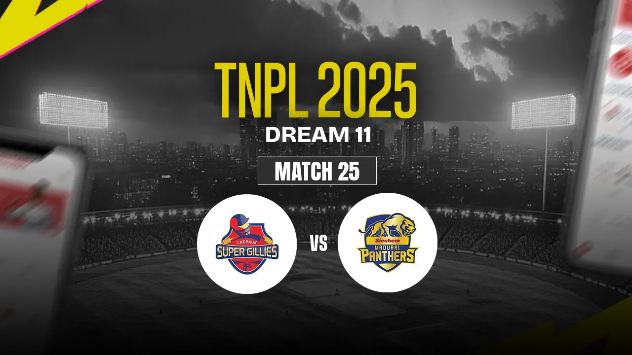 CSG vs SMP Dream11 Prediction, Chepauk Super Gillies vs Siechem Madurai Panthers