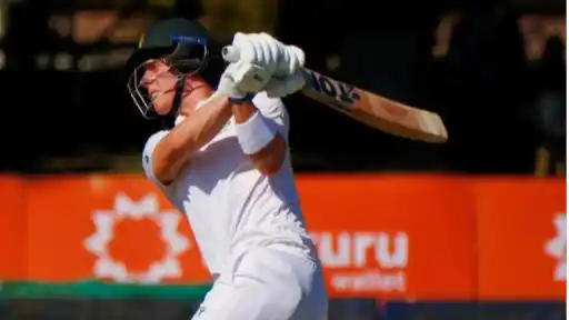 Dewald Brevis scores a rapid 41-ball fifty on Test debut