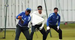 Team India fielding training