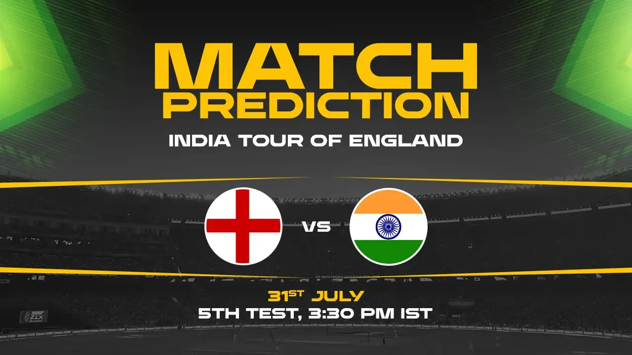 WTC 2027: ENG vs IND, 5th Test, Match Prediction– Who will win the Test Match?