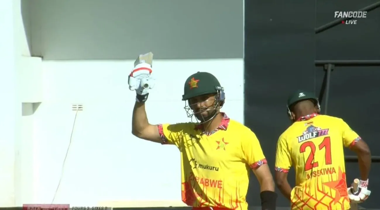 The Icon of Zimbabwe Cricket Stuns South Africa with Fighting Fifty, Enters Elite Club