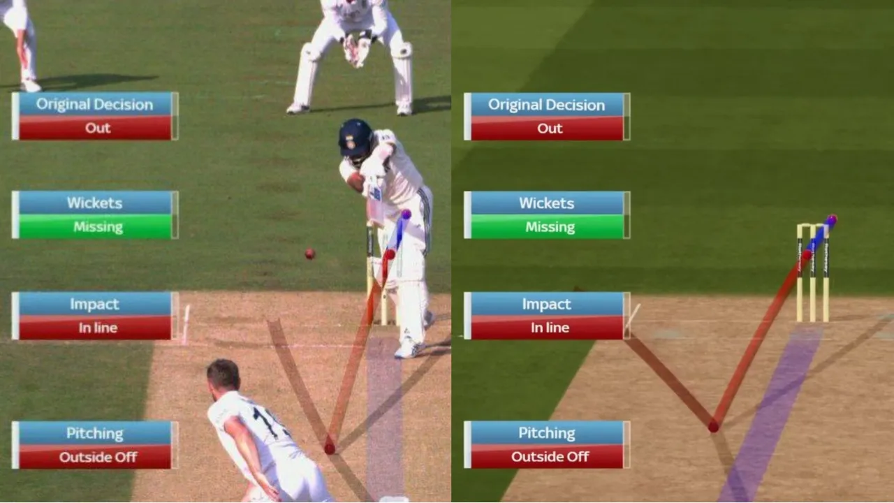 Akash Deep reviews two back-to-back umpire decisions. 