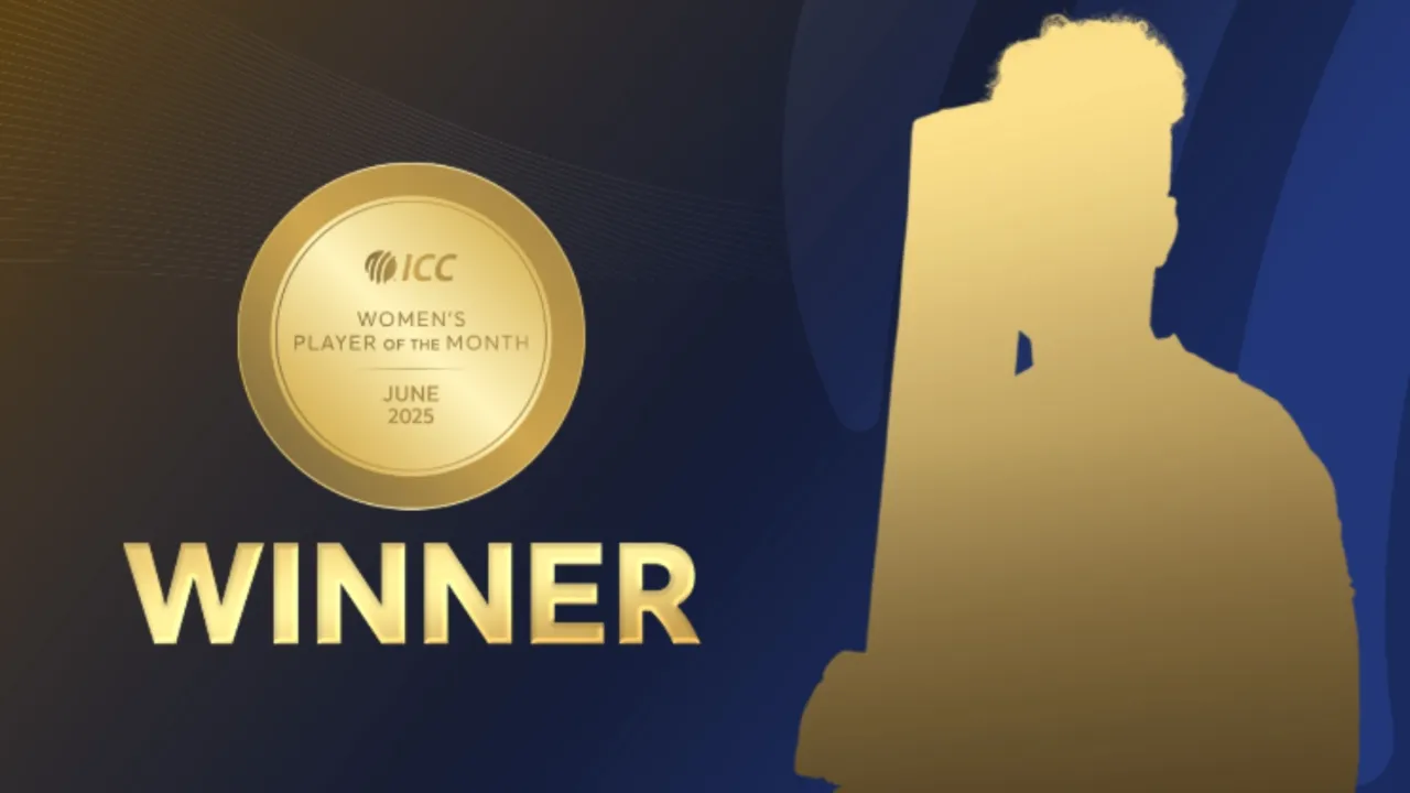 ICC Women's Player of the Month award. 