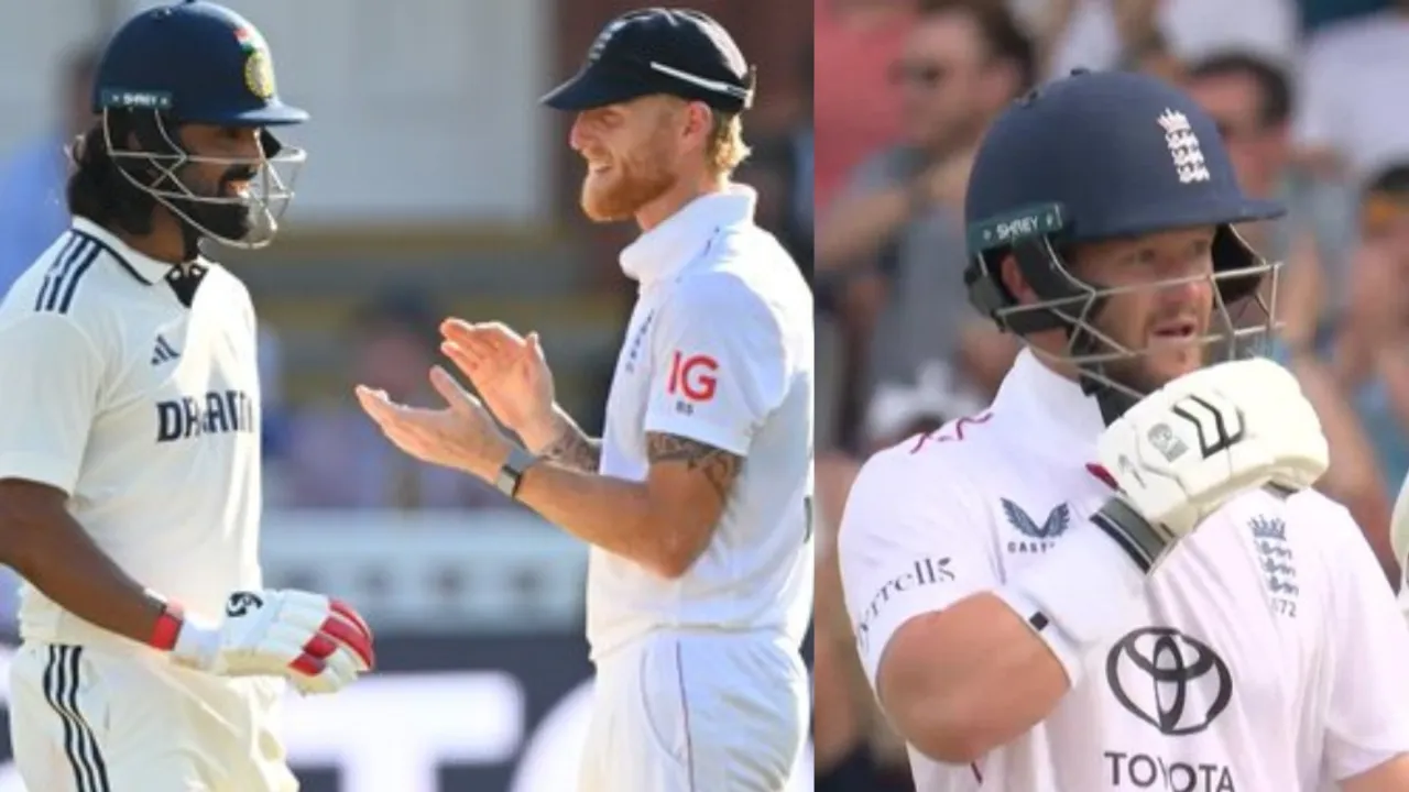 KL Rahul and Ben Duckett verbal spat. 