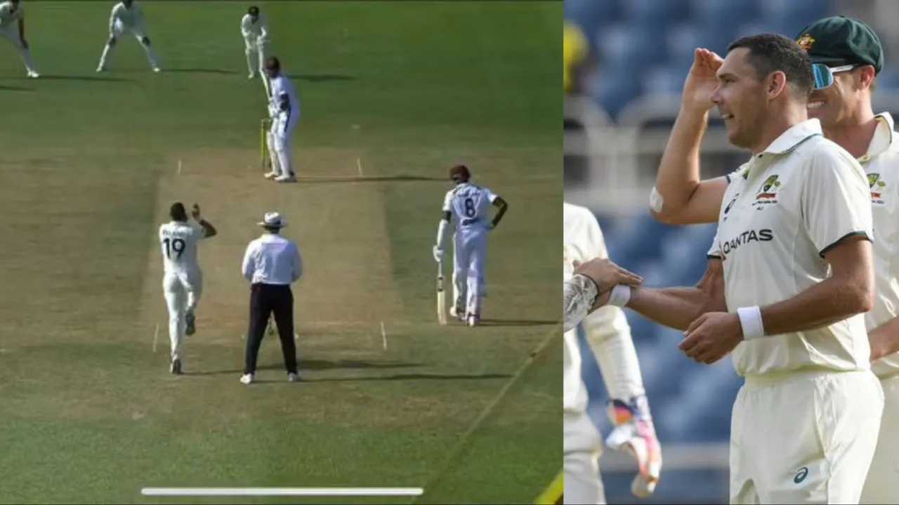 Scott Boland takes Test hat-trick. 