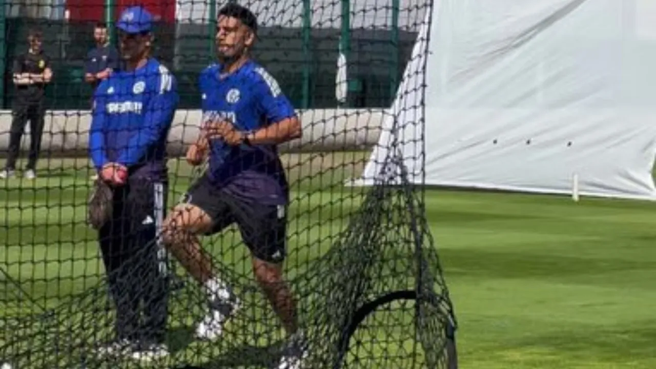 Anshul Kamboj in ENG vs IND 4th Test in Manchester. 