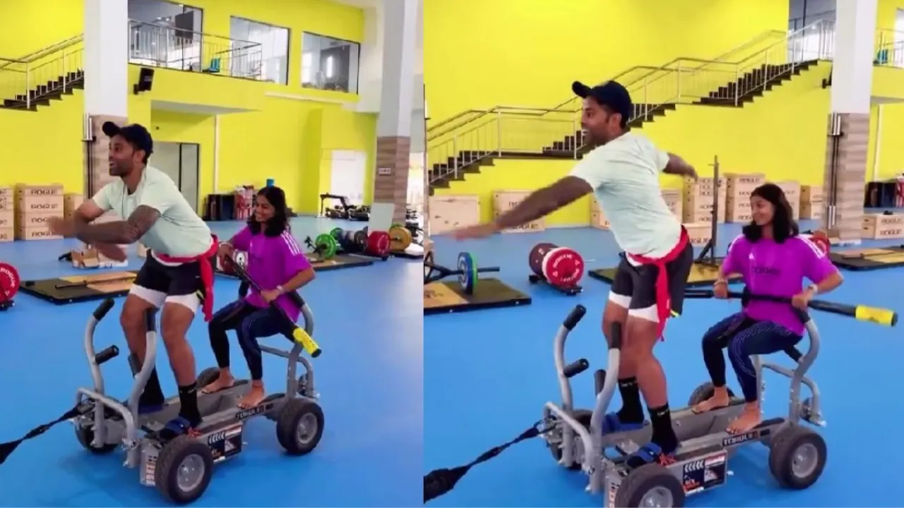 Suryakumar Yadav and Shreyanka Patil's fun with a dance reel