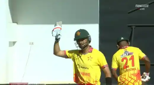 The Icon of Zimbabwe Cricket Stuns South Africa with Fighting Fifty, Enters Elite Club