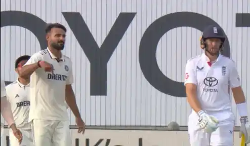 Akash Deep’s “I’m here” cold celebration after dismissing Joe Root