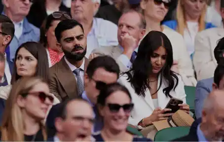 Virat Kohli and Anushka Sharma Spotted at Wimbledon, Cheering on Novak Djokovic in London