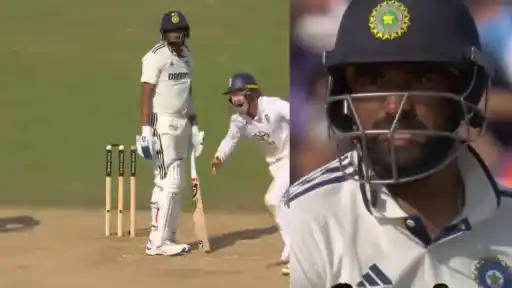 Mohammed Siraj's unlucky dismissal.