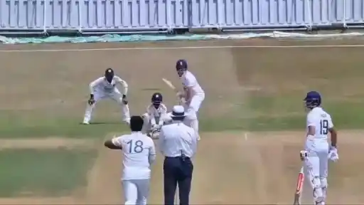Vaibhav Suryavanshi bowling.