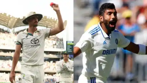 Stats comparison between Jasprit Bumrah and Mitchell Starc. 