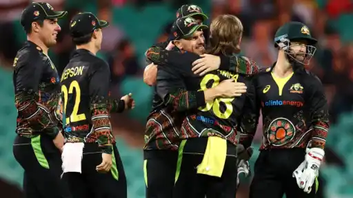 Australia's playing eleven against West Indies.
