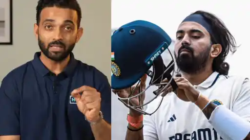 Ajinkya Rahane reflects on KL Rahul's knock.