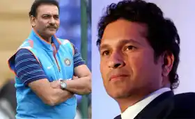 Tendulkar and Ravi Shastri