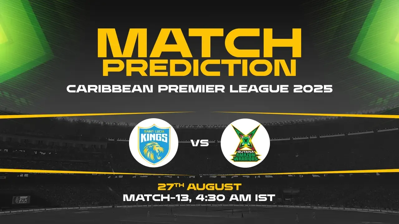 CPL 2025: SLK vs GAW 13th Match, Match Prediction– Who will win the Match?