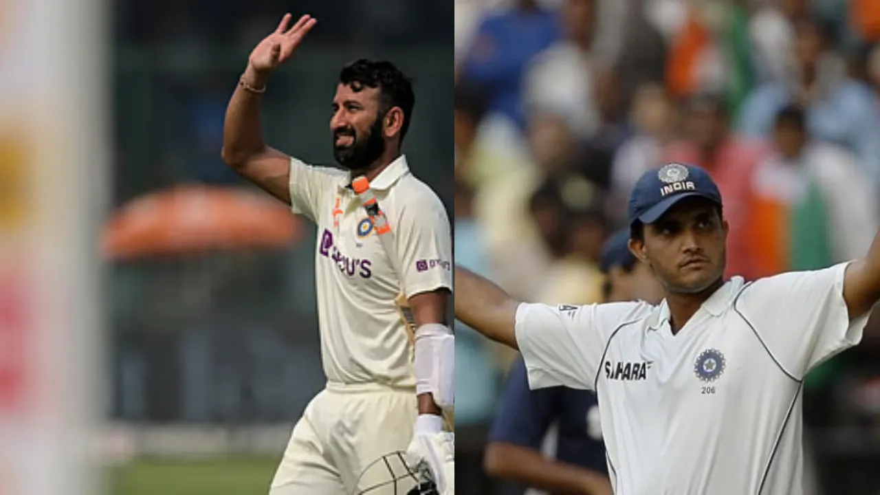 Cheteshwar Pujara vs Sourav Ganguly