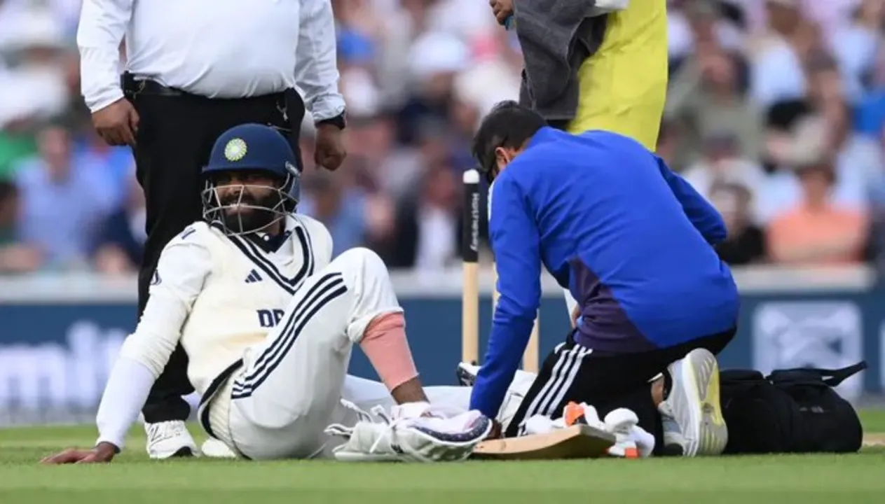 Ravindra Jadeja Hits Crucial Fifty in 5th Test at The Oval