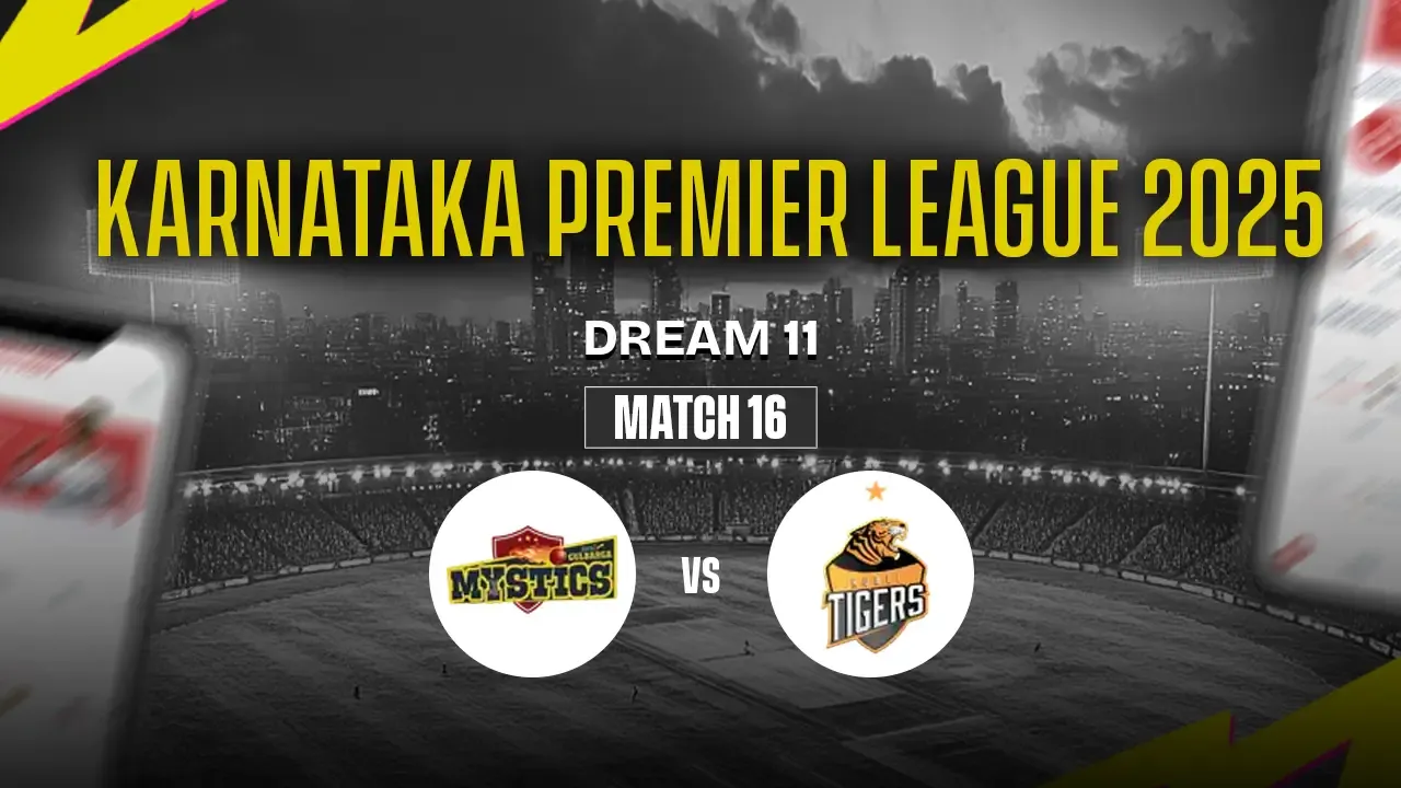 GMY vs HT Dream11 Prediction, Gulbarga Mystics vs Hubli Tigers