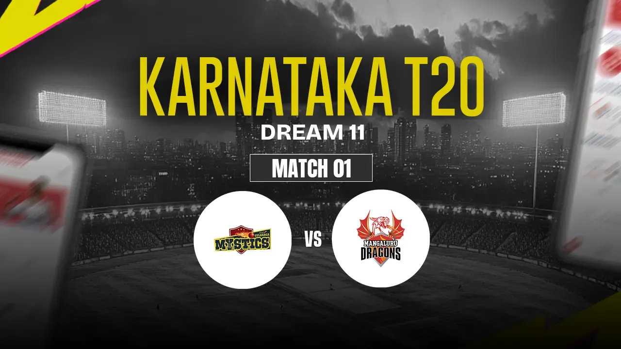 GMY vs MD Dream11 Prediction, Gulbarga Mystics vs Mangalore Dragons